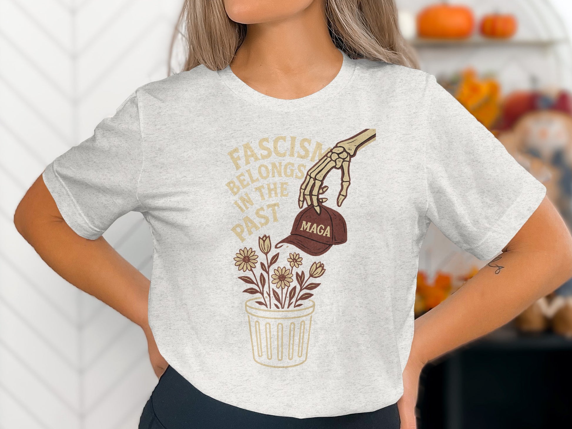 Fascism Belongs In The Past women's shirt product