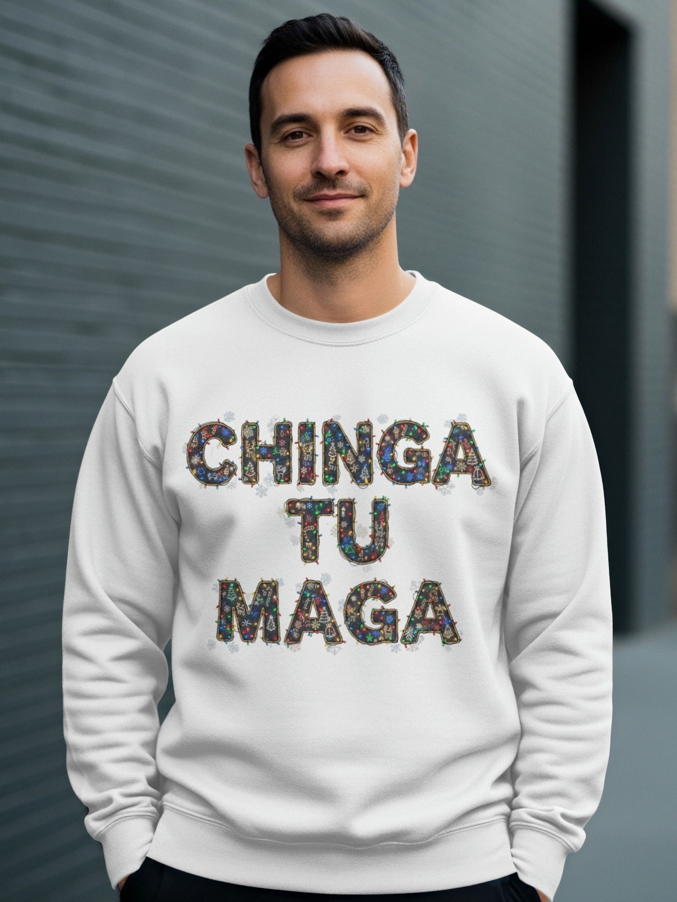 CHINGA TU MAGA Graphic Sweatshirt Statement Apparel