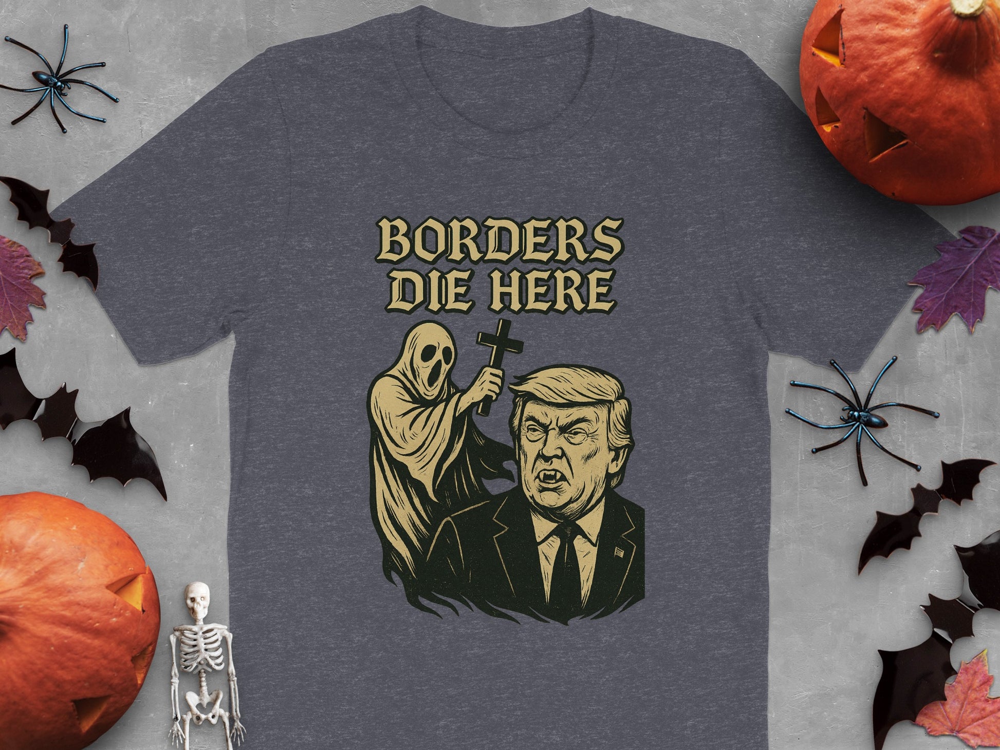 Borders Die Here Halloween Graphic T-Shirt product type