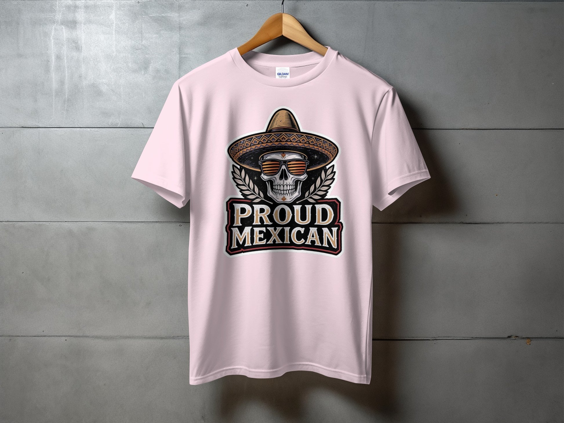 Proud Mexican Skull with Sombrero T-Shirt product
