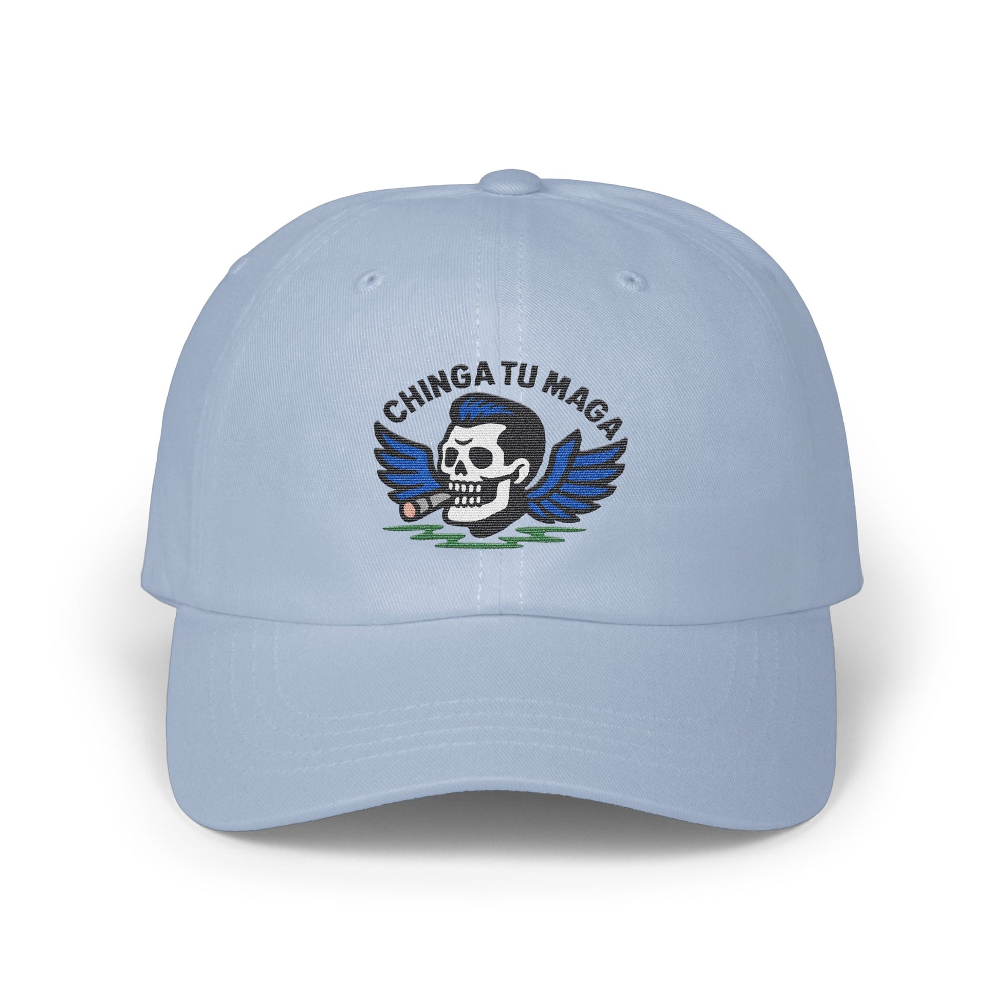 Chinga Tu Maga Skull with Wings Design Hat product