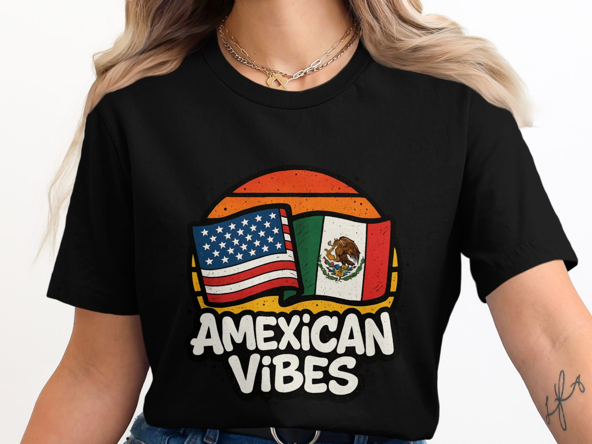Amexican Vibes Graphic Print T-Shirt product