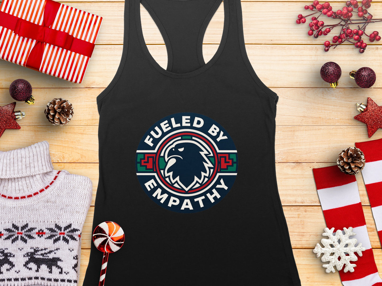 Fueled By Empathy Graphic Eagle Tank Top product
