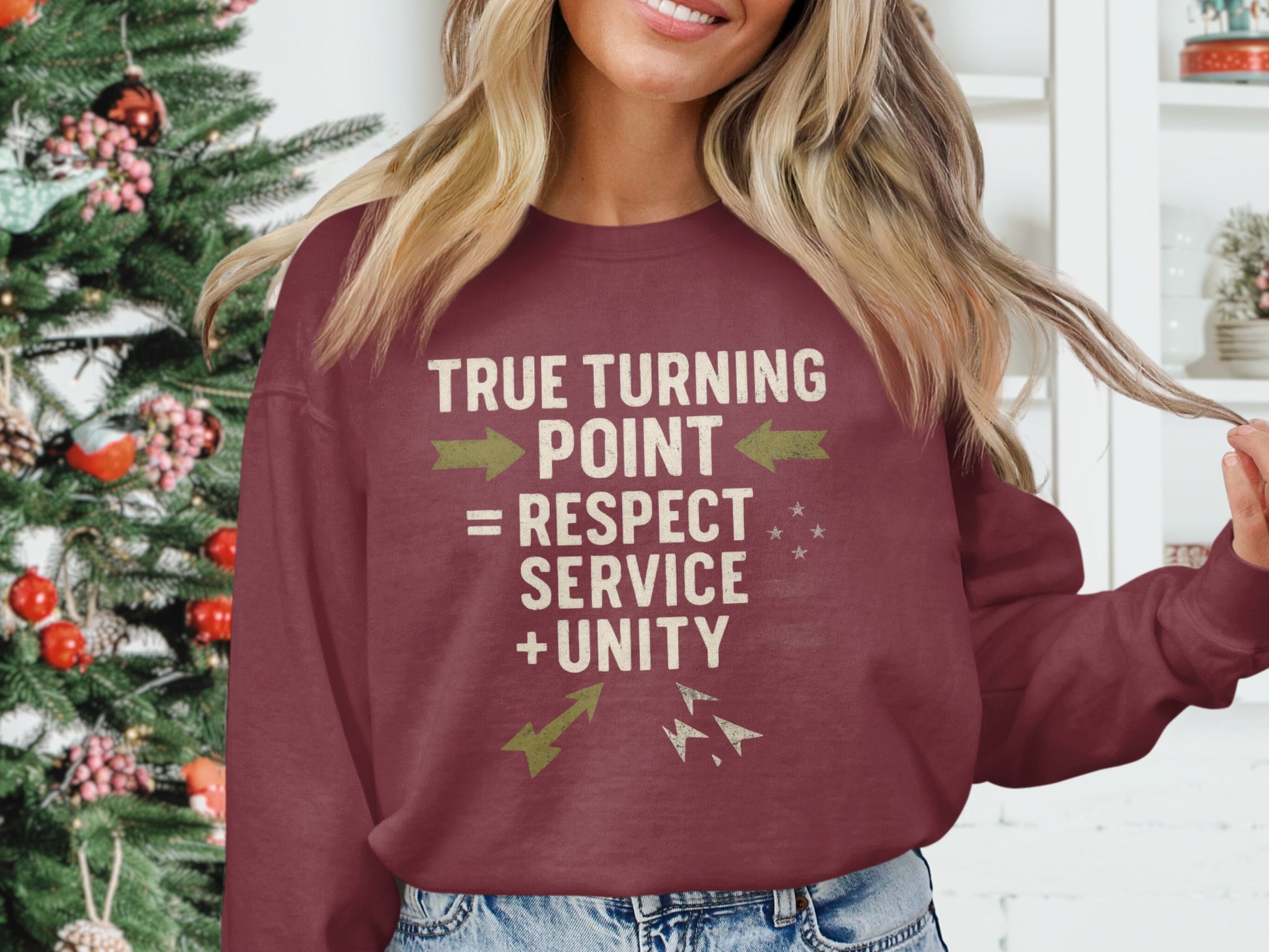True Turning Point Respect Service Unity sweatshirt product