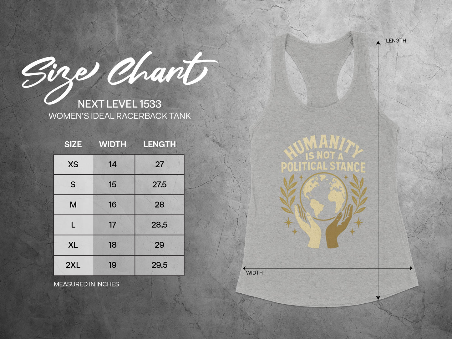 Humanity Is Not A Political Stance Tank Top