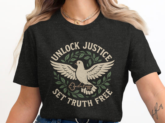 Unlock Justice Set Truth Free Graphic Tee product