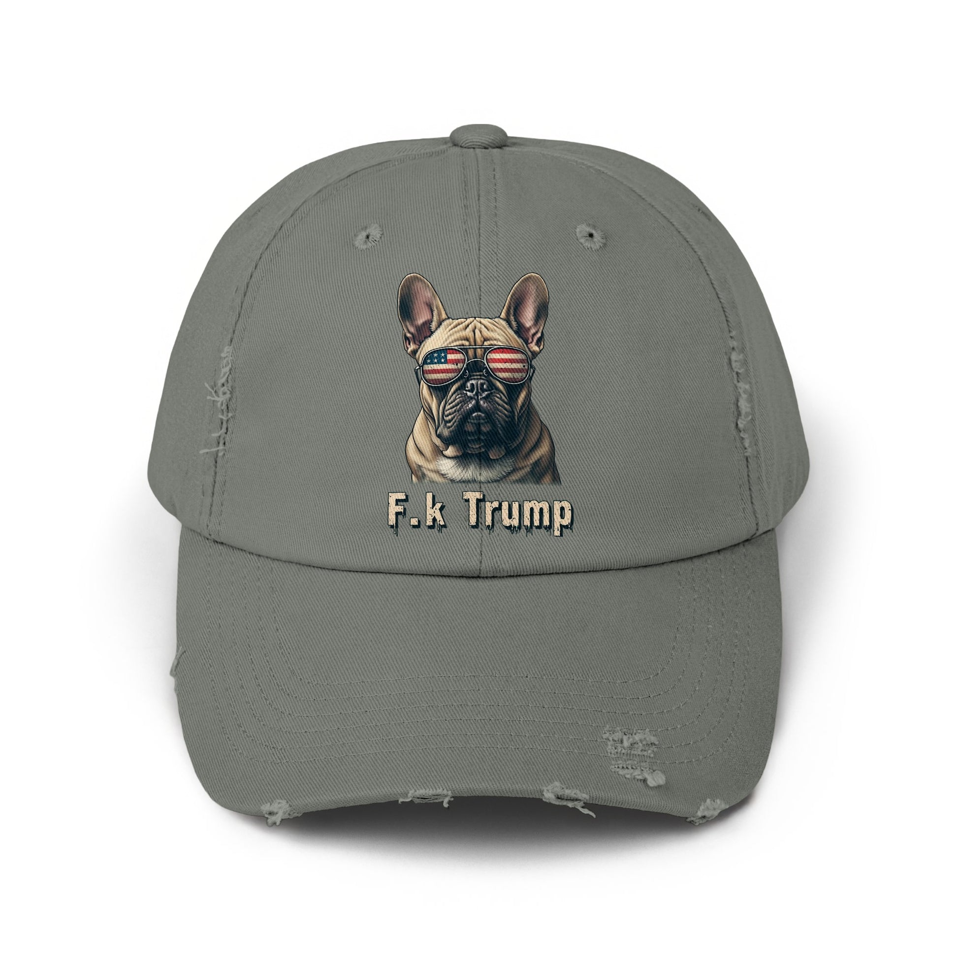 Patriotic French Bulldog Embroidered Hat product