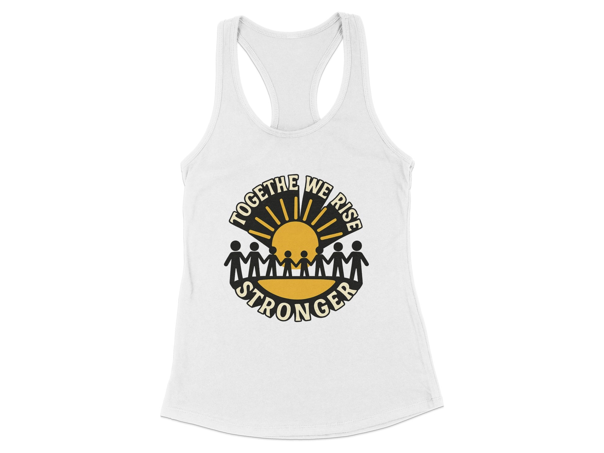Together We Rise Stronger Motivational Tank Top