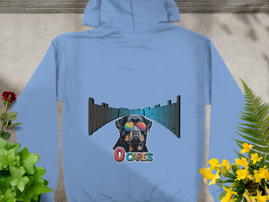 Blue Hoodie with Unique Graphic Print product type