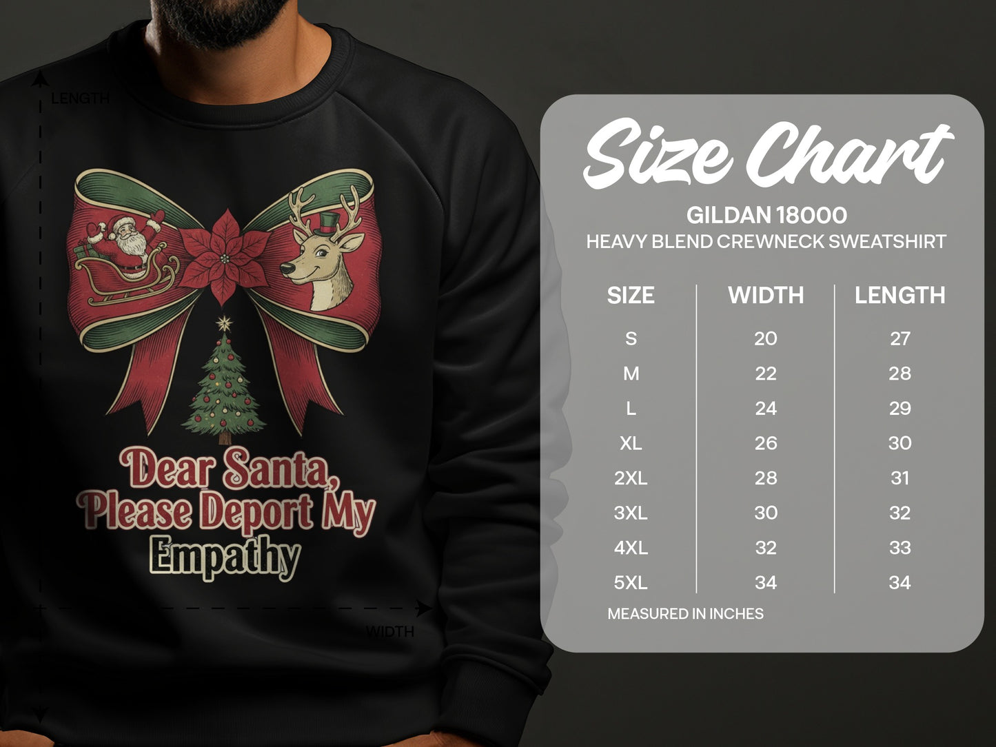 Dear Santa Please Deport My Empathy Sweatshirt