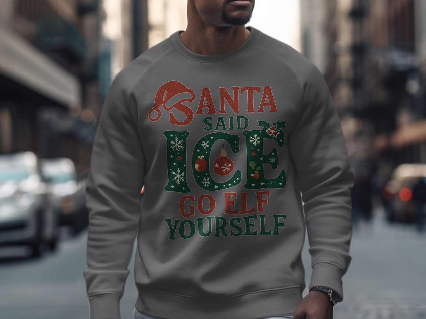 Santa Said Go Elf Yourself Holiday Sweater