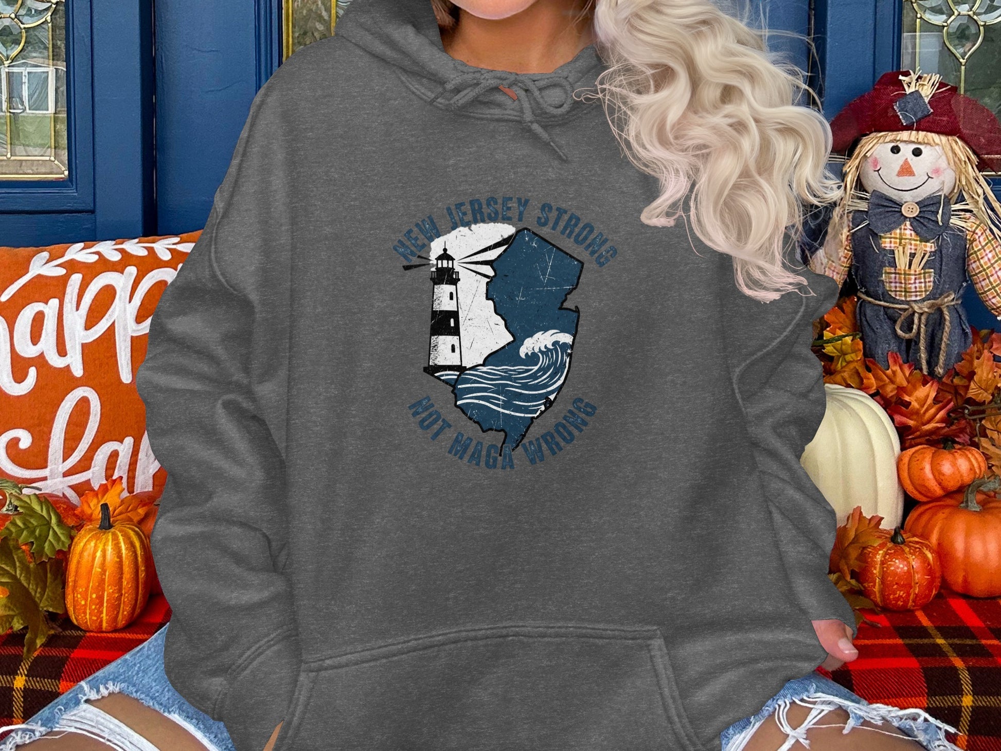 New Jersey Strong Fox Magic Words hoodie product type