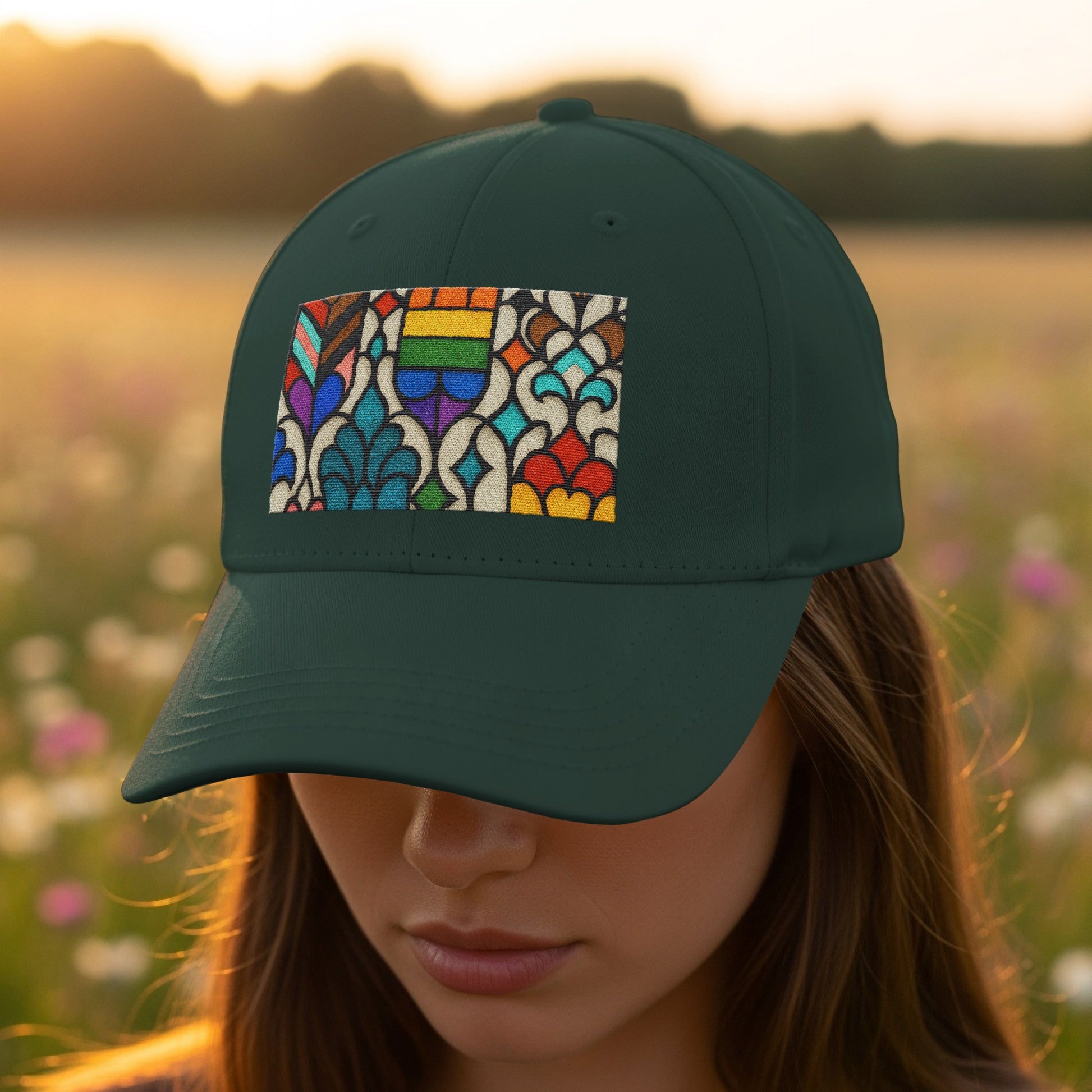 Bold Multicolor Abstract Design Hat product type