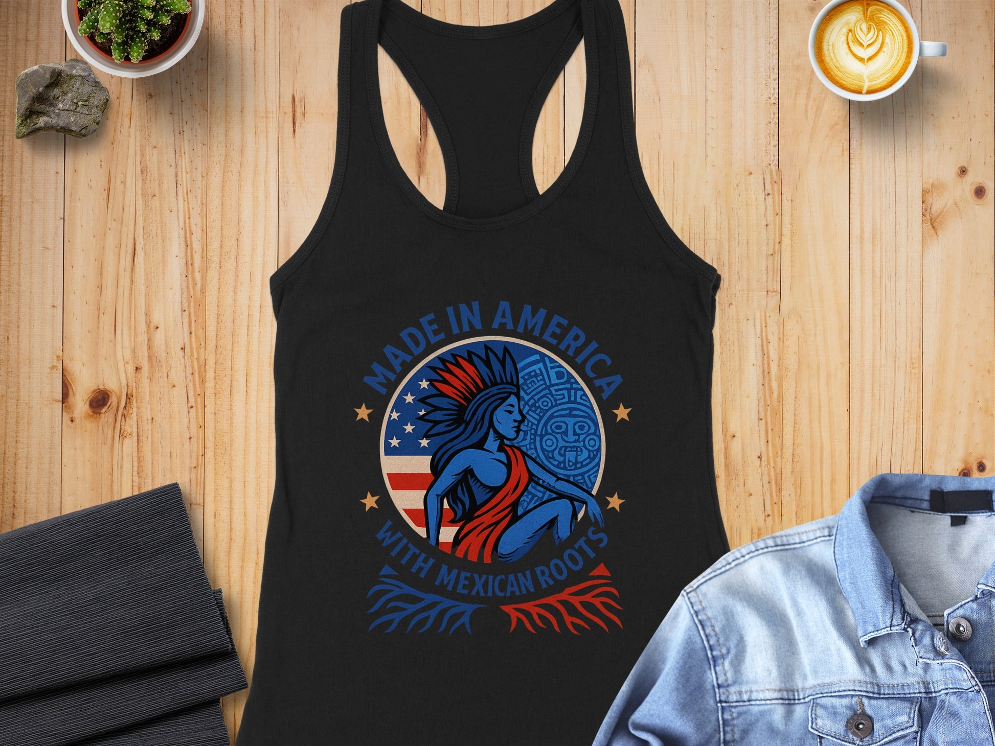 Made in America with Mexican Roots tank top
