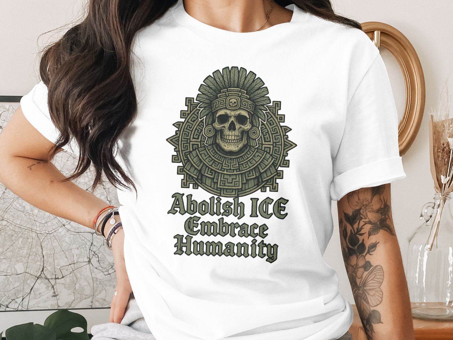 Abolish ICE Embrace Humanity T-Shirt for Activism