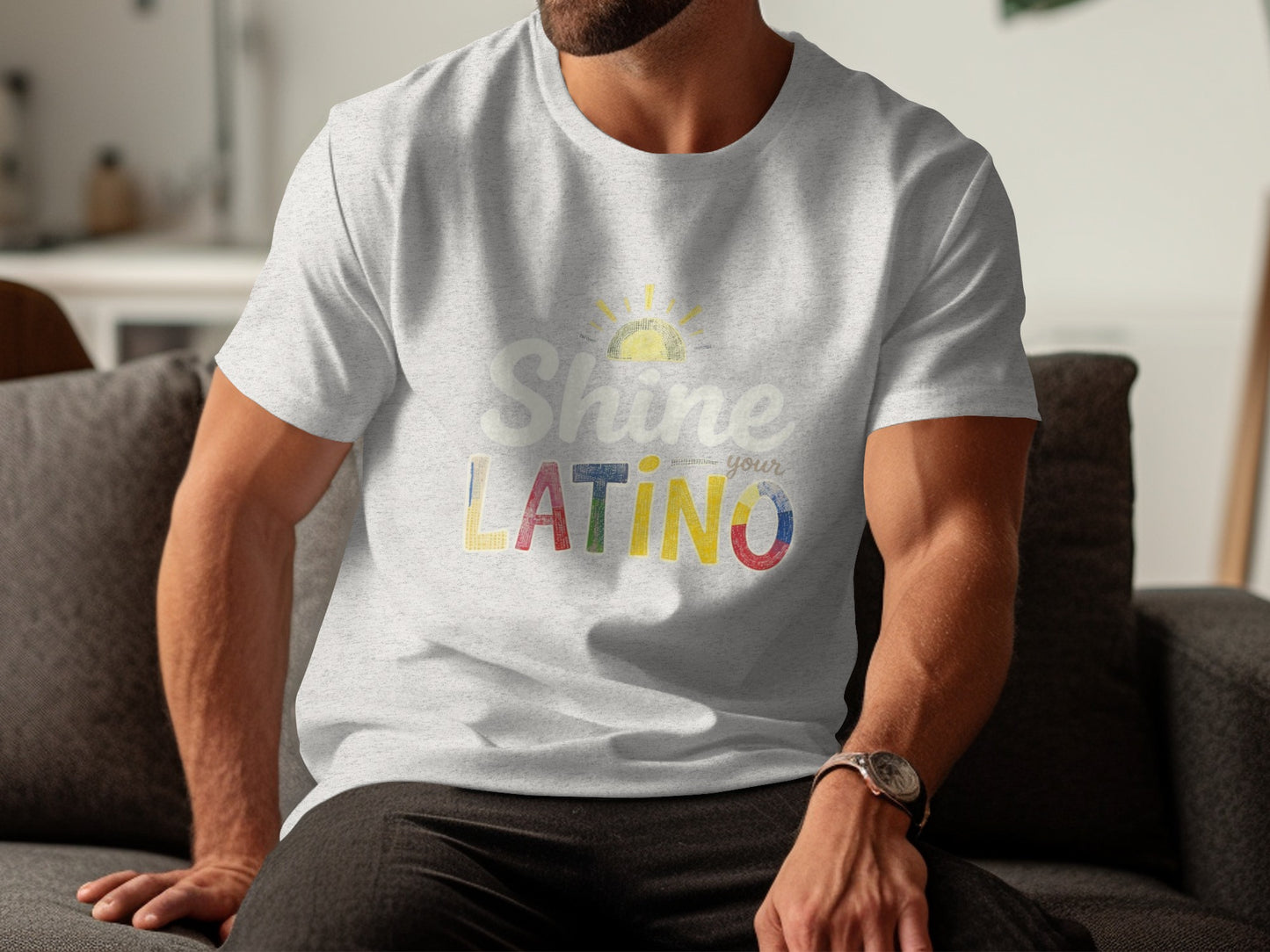 Shine Your Latino Colorful Graphic T-Shirt product type