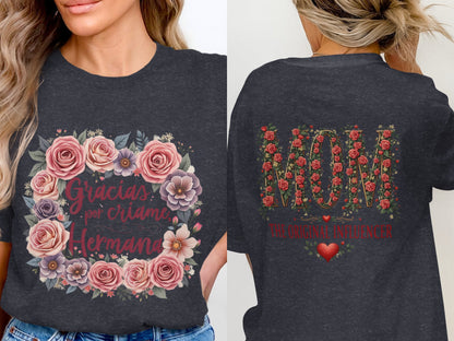 Gracias Por Cuidarme Hermana Floral Tee Shirt product type