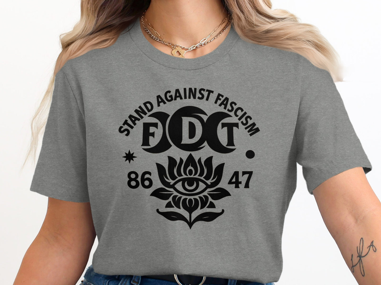 Stand Against Fascism FDT Graphic T-Shirt