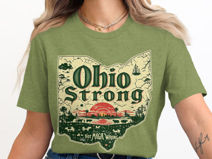 Ohio Strong Not MAGA Wrong Graphic T-Shirt product type