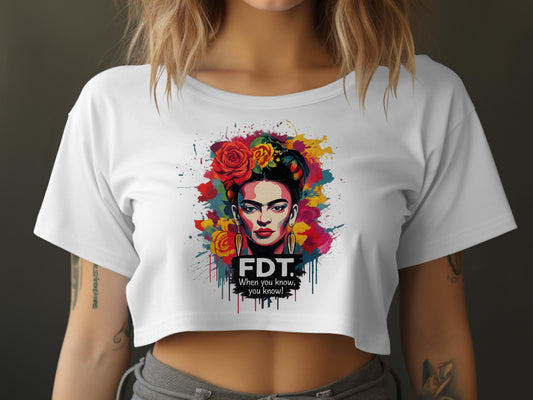 FDT When you know you know Graphic Crop Top product