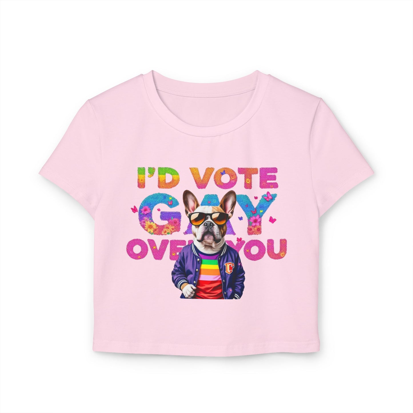Pride Graphic Tee, Fun LGBTQ+ Shirt, Vote Gay T-Shirt, Cute Casual Pride Outfit, Summer Festival Top
