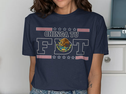 Chinga Tu Fxt Mexican Flag Graphic T-shirt product type