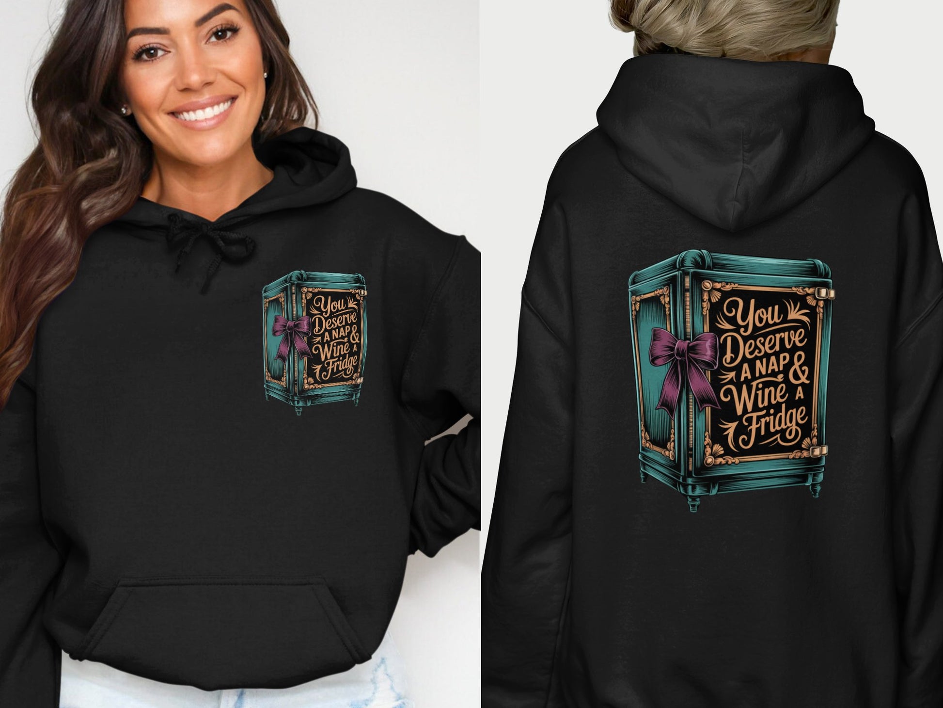 You Deserve A Nap Wine And Fridge Hoodie product