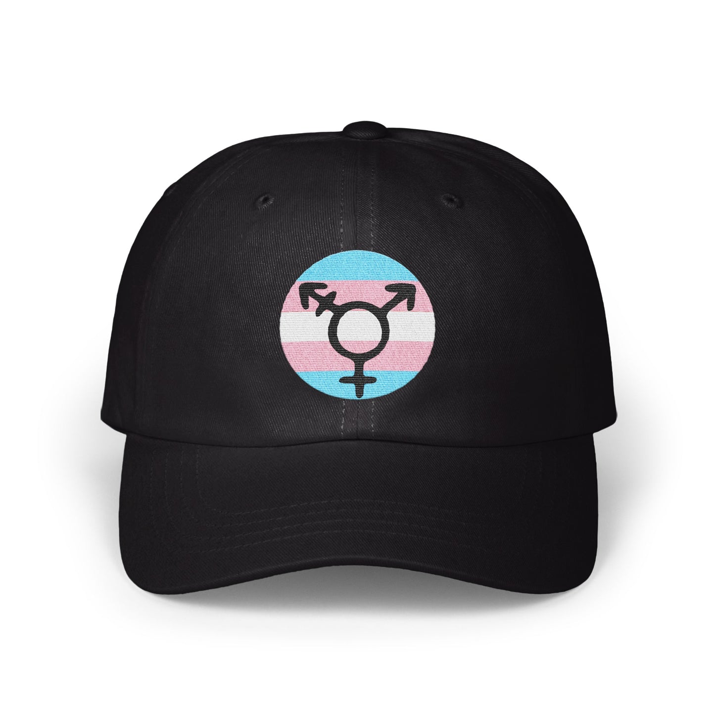 Transgender Pride Symbol on Black Hat product