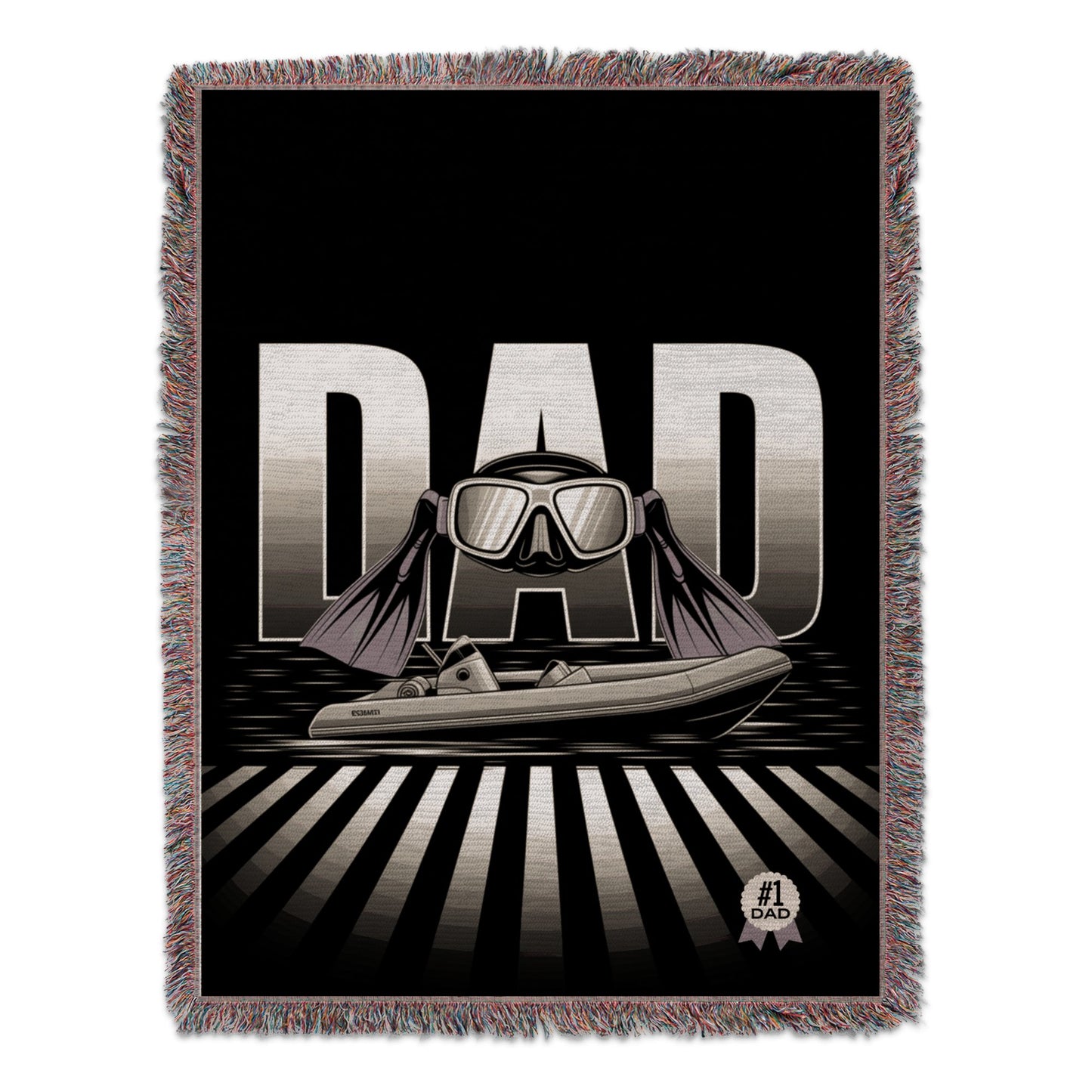 Scuba Diving Dad Boat Design Blanket Product Type