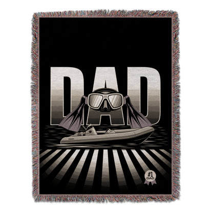 Scuba Diving Dad Boat Design Blanket Product Type