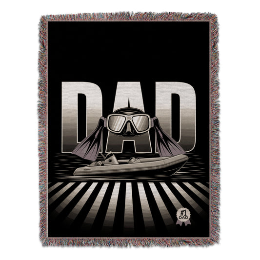 Scuba Diving Dad Boat Design Blanket Product Type