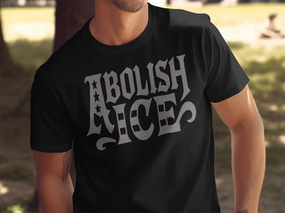 Abolish Ice Graphic Statement Shirt Ideal Activist Tee