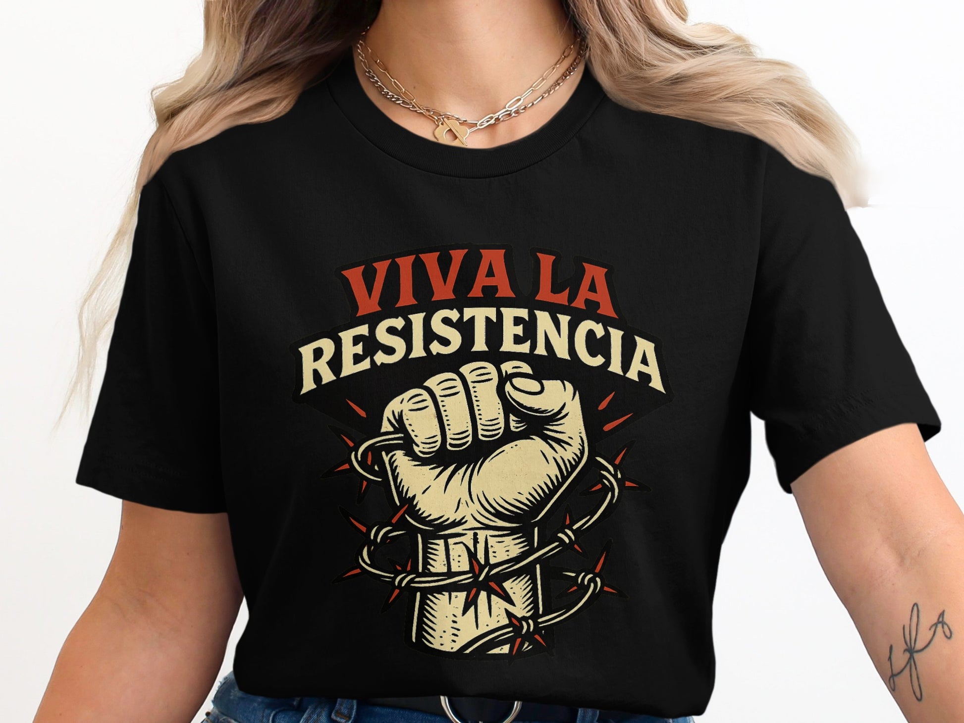Viva La Resistencia Fist Graphic T-Shirt product type
