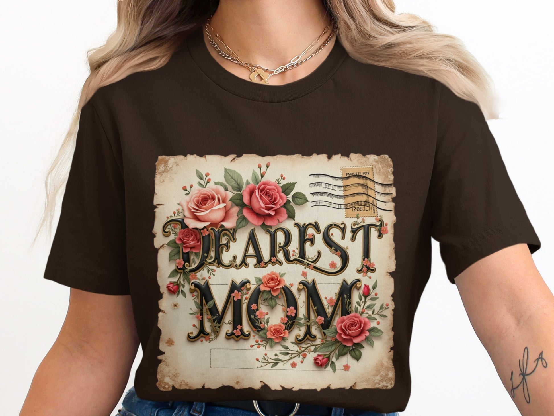Dearest Mom Floral Design Women's T-Shirt product