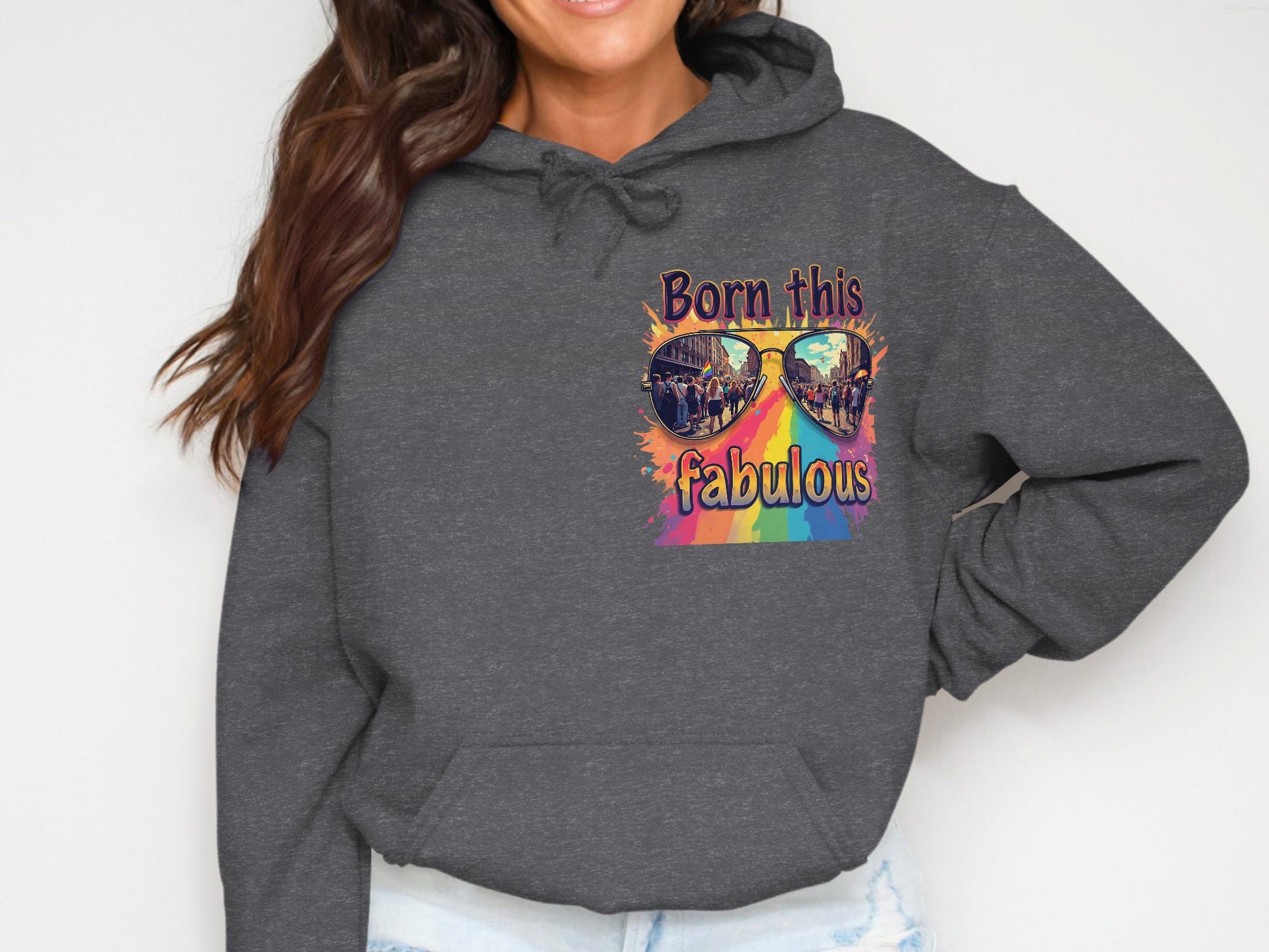 Born This Fabulous Sunglasses Graphic Sweatshirt product