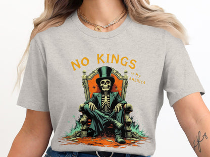No Kings In My America Skeleton Graphic Tee product type