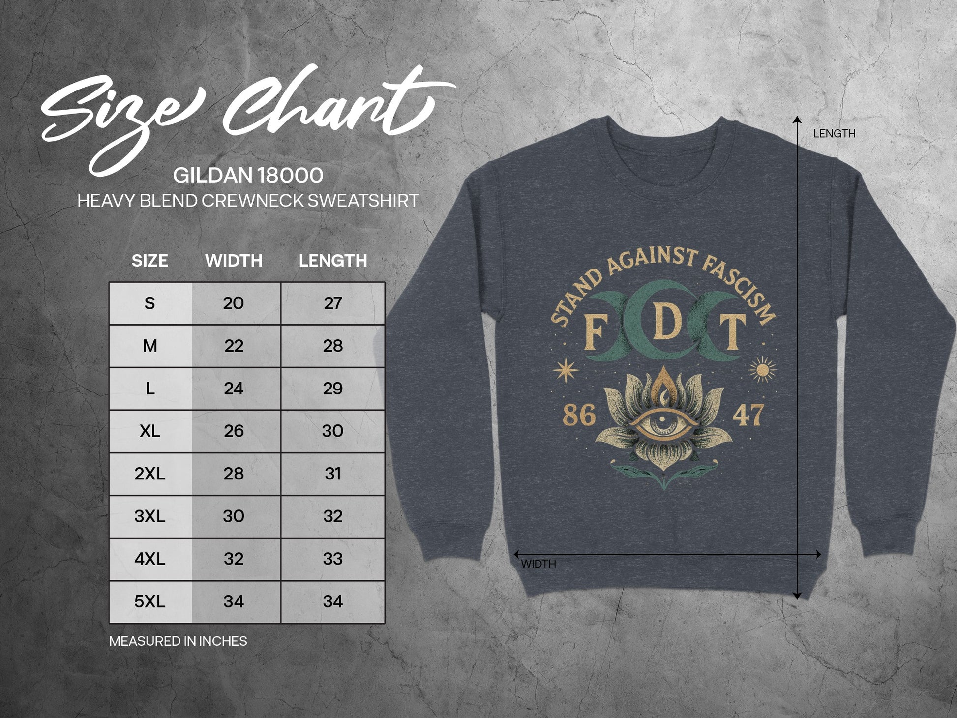 Stand Against Fascism Crewneck Sweatshirt product