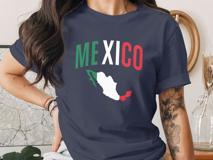 Mexico Map Graphic Teeshirt with Mexico Text product