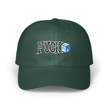Stylish Dark Green Embroidered Fuck Cap product type