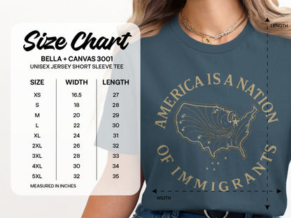 America Is A Nation Of Immigrants Unisex Jersey Tee