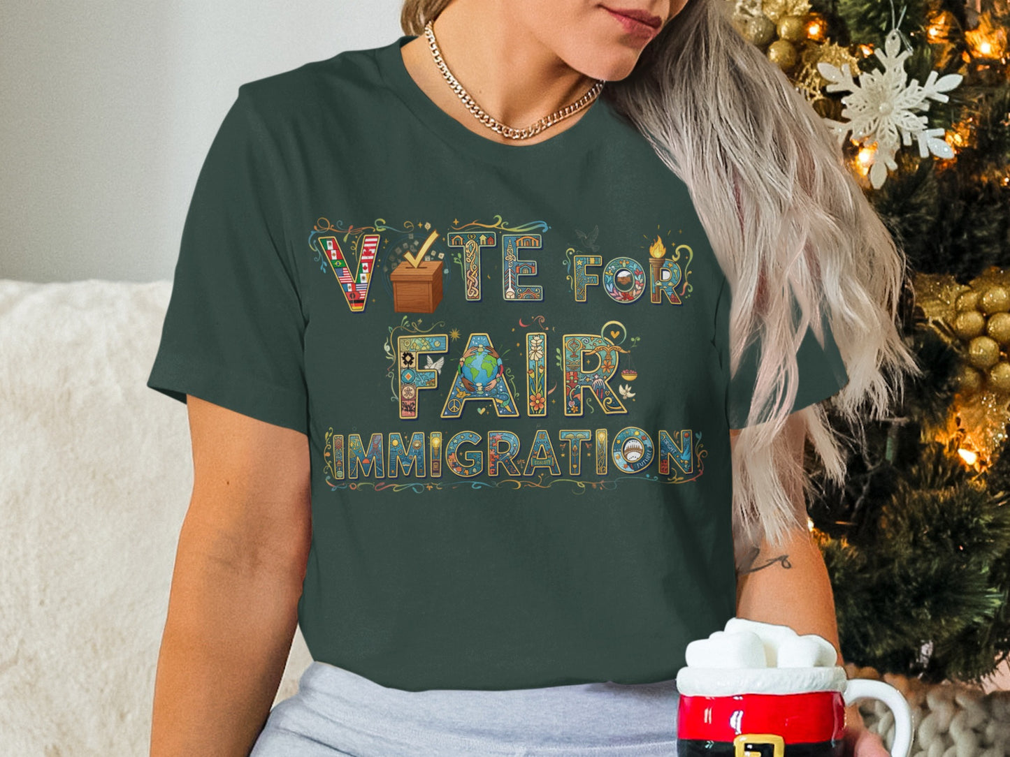 Vote for Fair Immigration Graphic Shirt