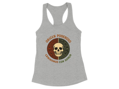 Origen Poderoso Caminamos Con Honor Skull Tank Top