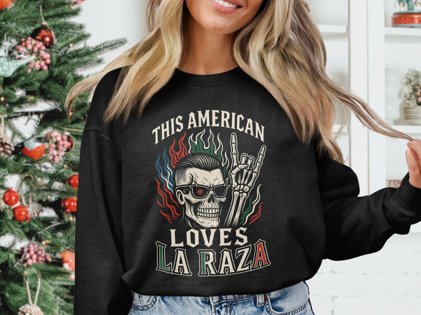 This American Loves La Raza Graphic Sweatshirt product