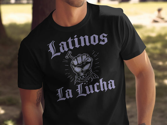 Latinos La Lucha Graphic Tee Shirt Clothing product
