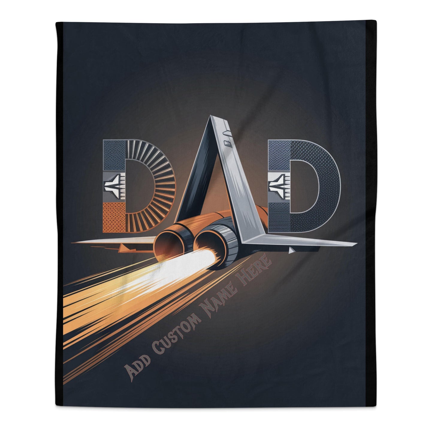 Personalized Dad Space Shuttle Design Blanket product