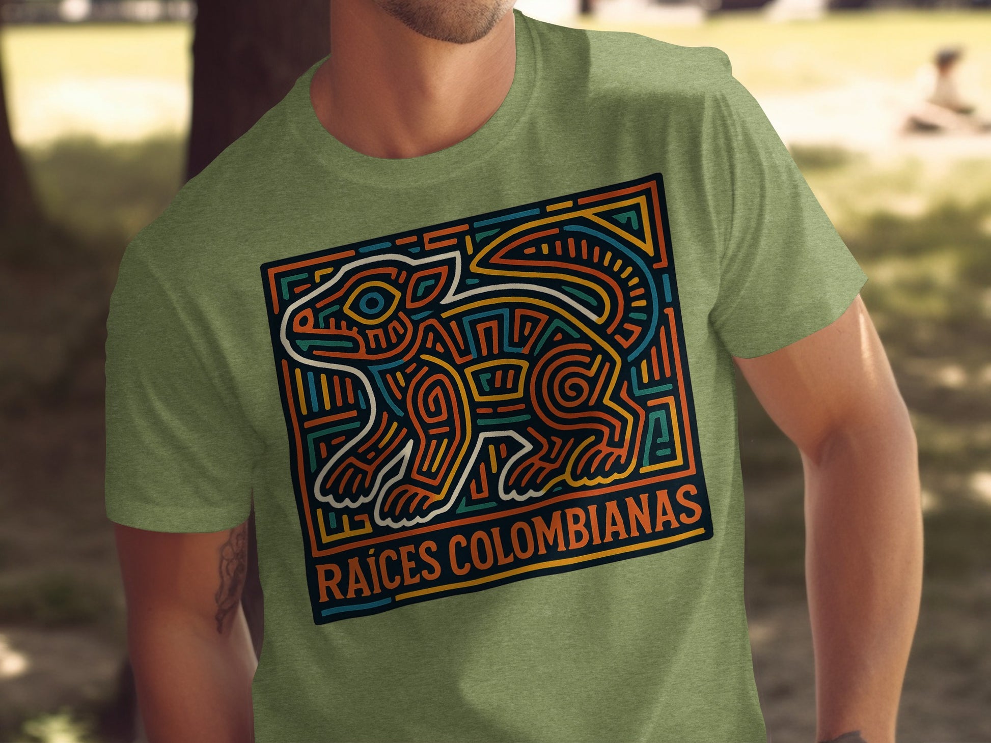 Raíces Colombianas Colorful Graphic Tee product