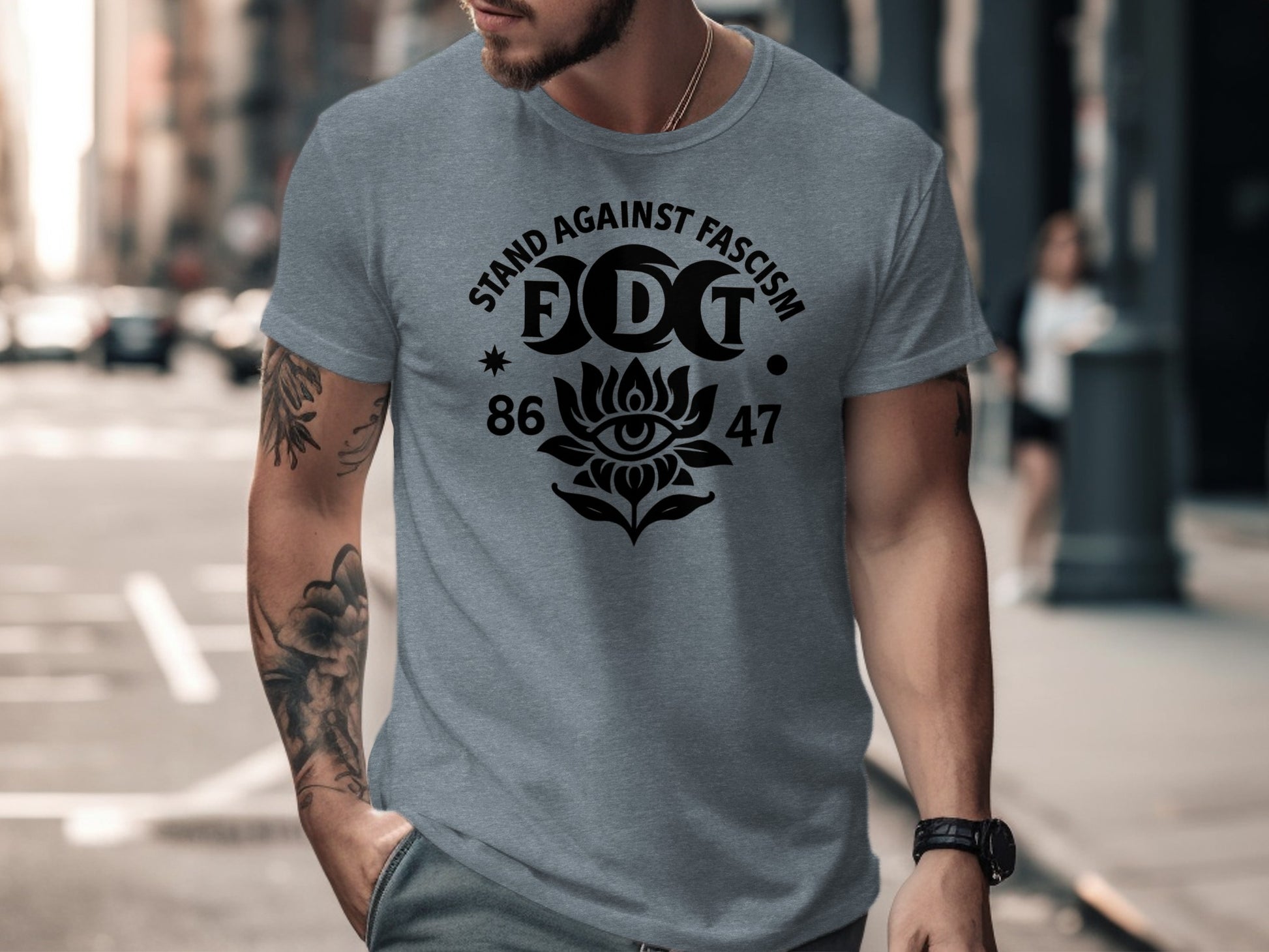 Stand Against Fascism Graphic T-Shirt