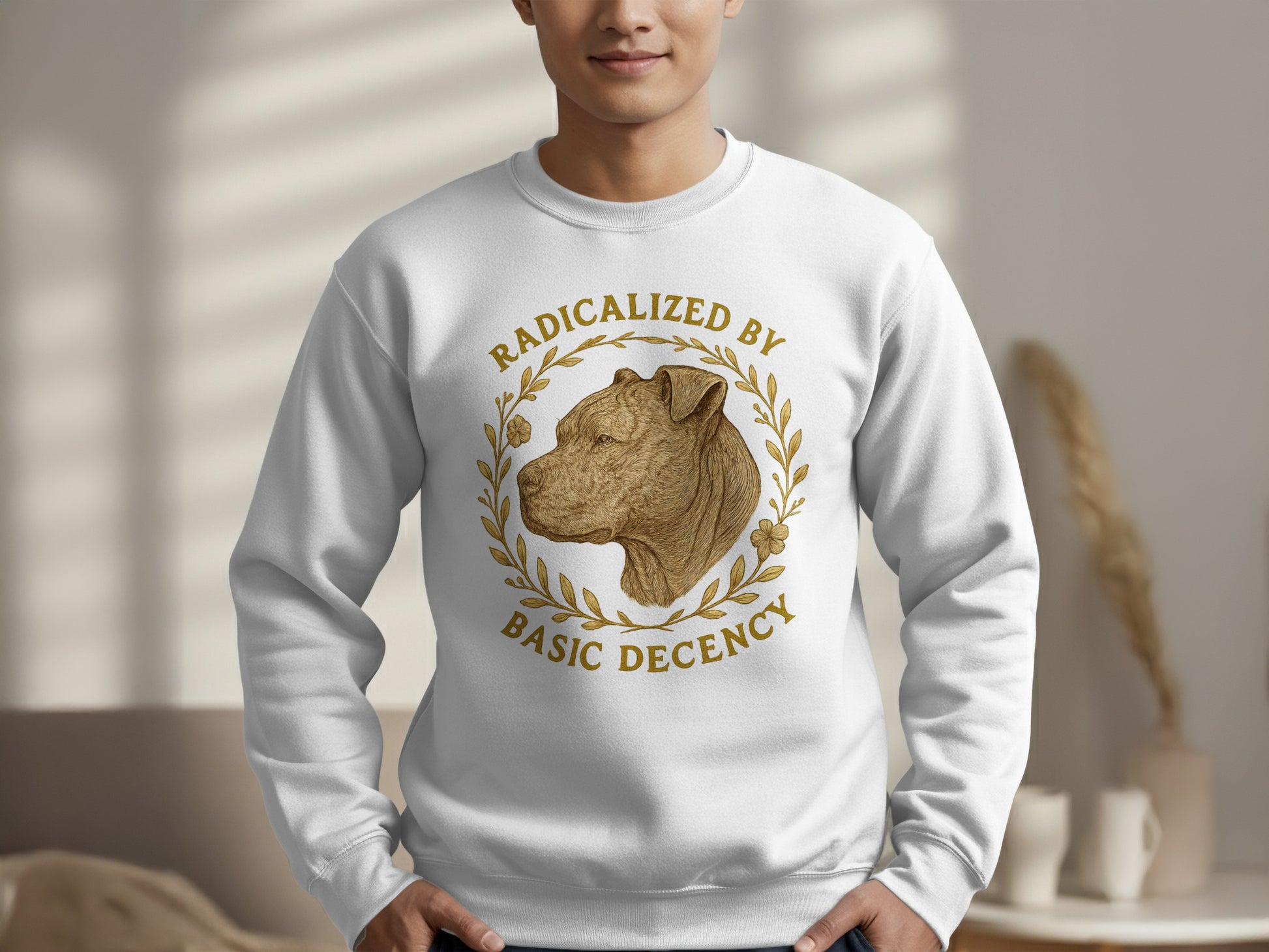 Radicalized By Basic Decency Graphic Sweater product