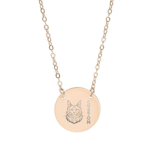 Custom or Personalized Cat Necklace Design Template