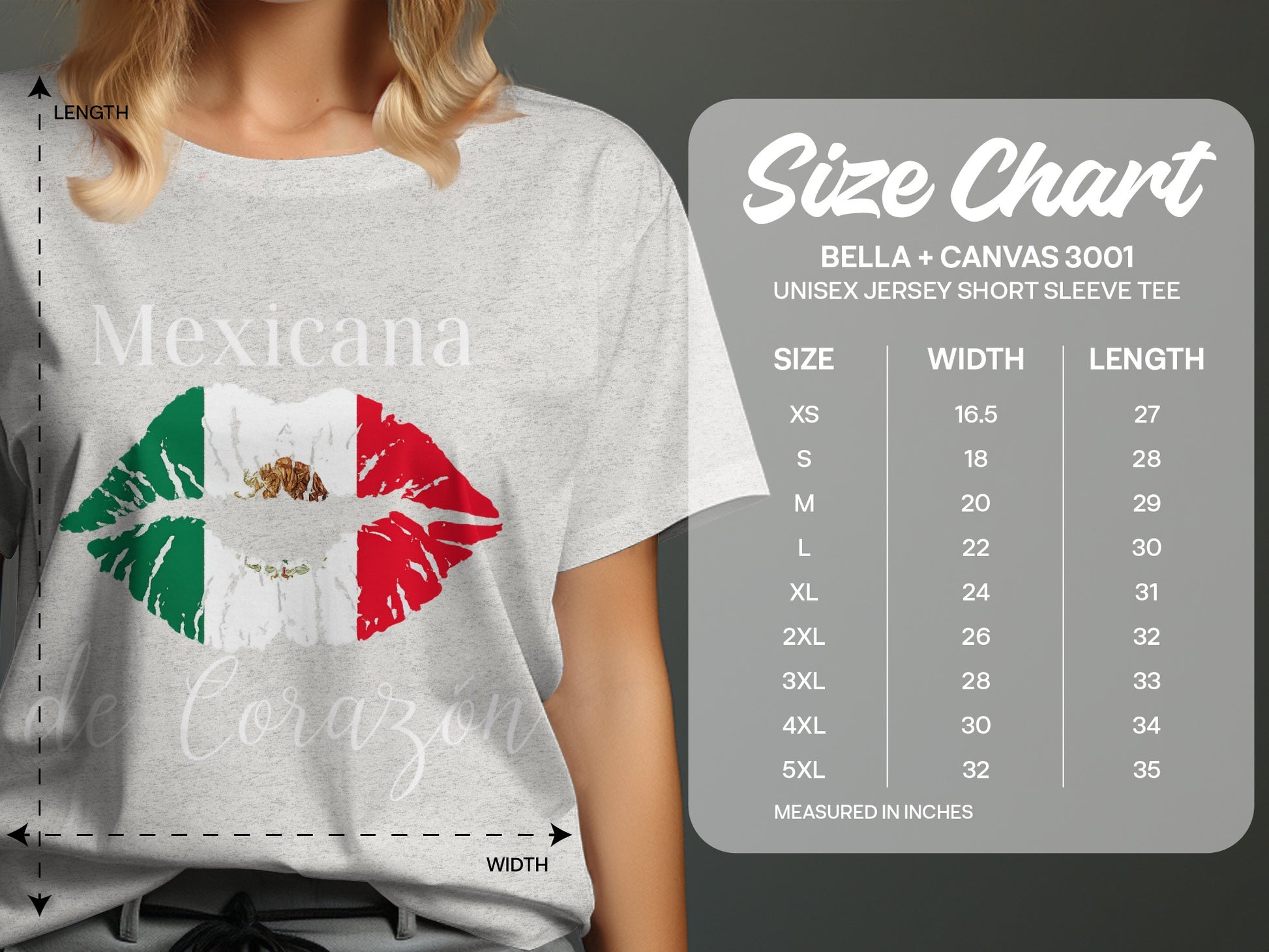 Mexican Flag Lips Graphic Unisex Short Sleeve Tee product